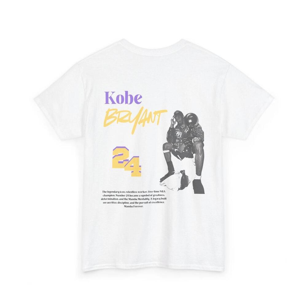 Kobe Bryant Tribute Unisex Heavy Cotton Tee Basketball Fan Shirt Sports
